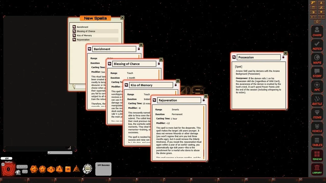 Fantasy Grounds - The Dark Creed: Cultists (Savage Worlds) Screenshot 1