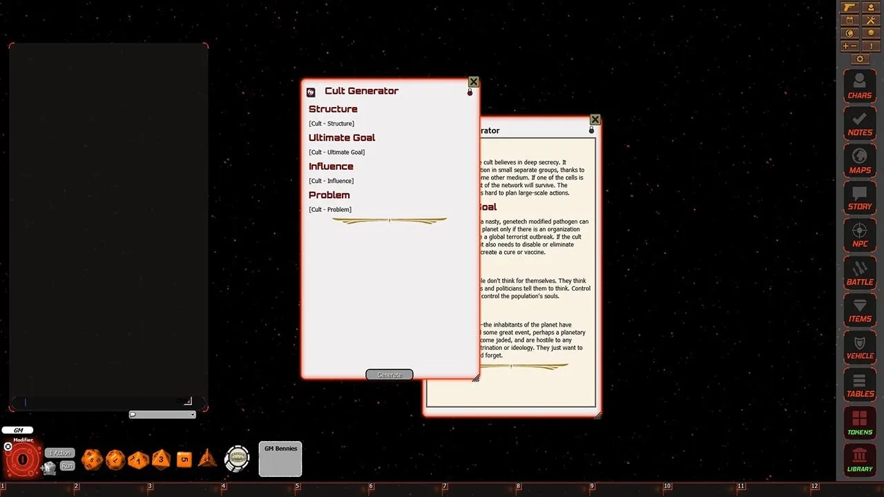 Fantasy Grounds - The Dark Creed: Cultists (Savage Worlds) Screenshot 2