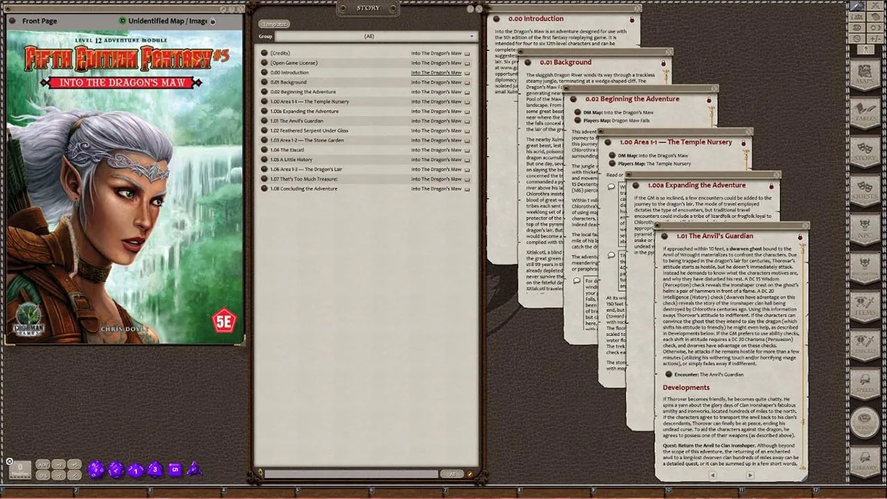 Fantasy Grounds - Fifth Edition Fantasy #5: Into the Dragon's Maw (5E) Screenshot 2