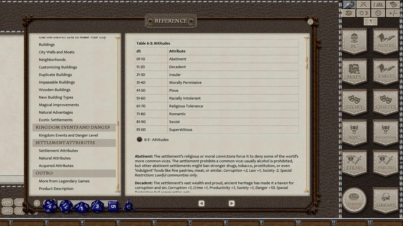 Fantasy Grounds - Ultimate Rulership (5E) Screenshot 5