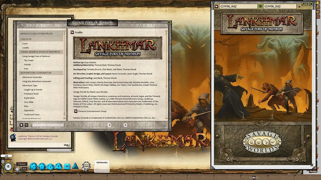 Fantasy Grounds - Lankhmar: Savage Foes of Nehwon (Savage Worlds) Screenshot 0