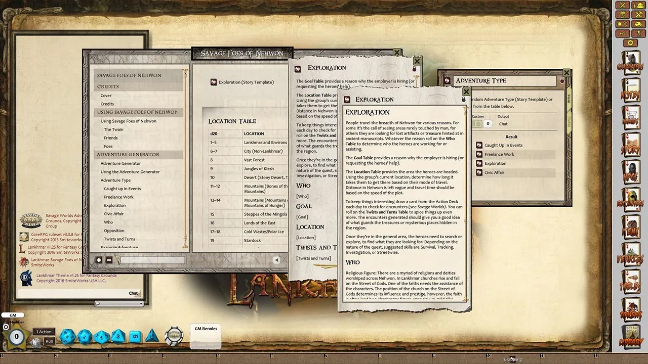 Fantasy Grounds - Lankhmar: Savage Foes of Nehwon (Savage Worlds) Screenshot 1