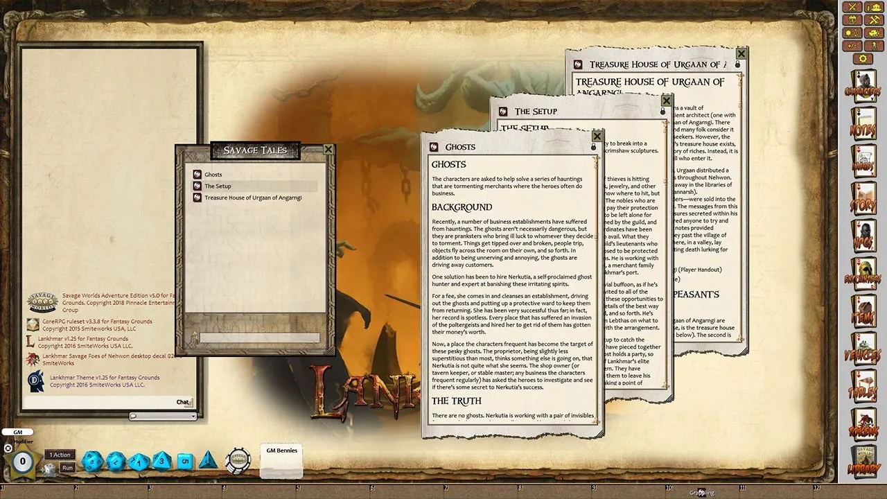 Fantasy Grounds - Lankhmar: Savage Foes of Nehwon (Savage Worlds) Screenshot 2