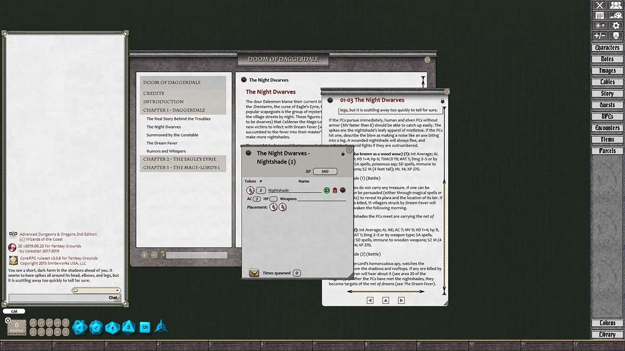 Fantasy Grounds - D&D Classics: FRQ3 Doom of Daggerdale (2E) Screenshot 2