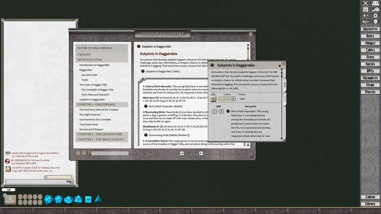 Fantasy Grounds - D&D Classics: FRQ3 Doom of Daggerdale (2E) Screenshot 1