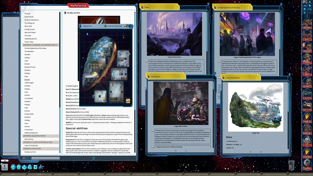Fantasy Grounds - Starfinder RPG - Dawn of Flame AP 3: Sun Divers (SFRPG) Screenshot 2