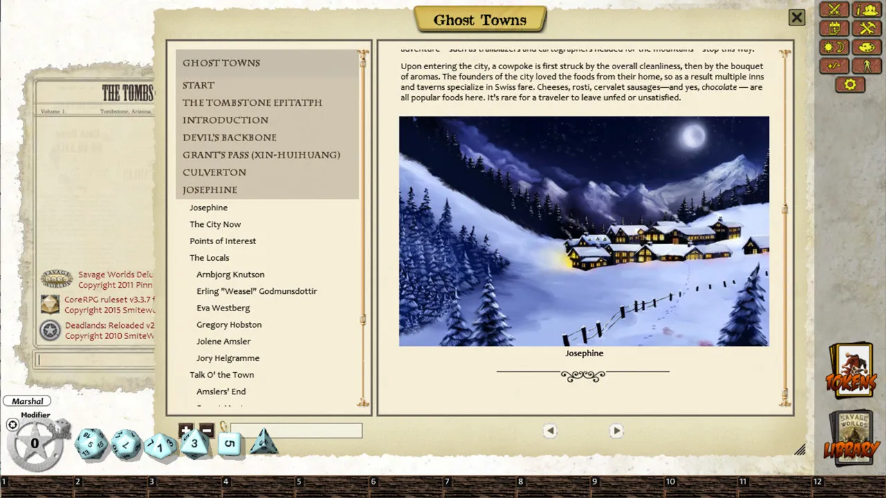 Fantasy Grounds - Deadlands Reloaded: Ghost Towns (Savage Worlds) Screenshot 4