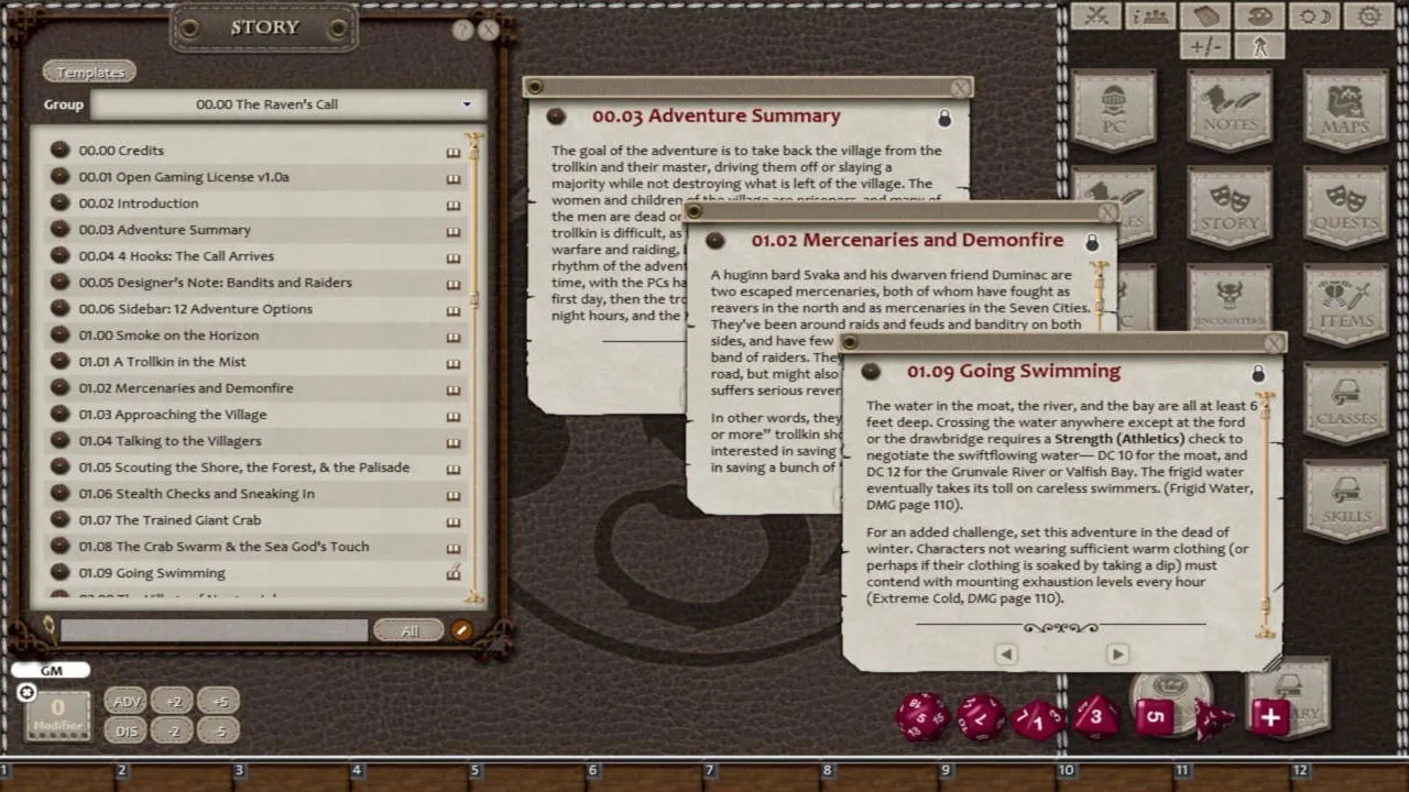Fantasy Grounds - The Raven's Call (5E) Screenshot 4