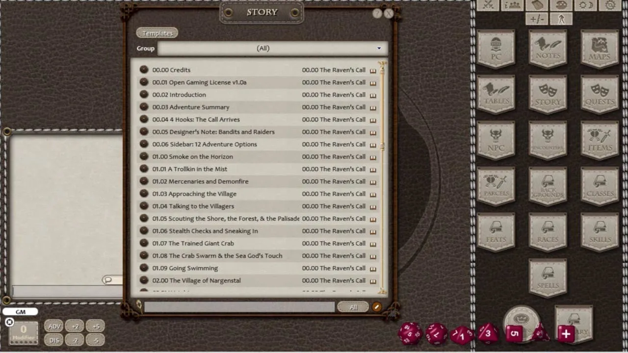 Fantasy Grounds - The Raven's Call (5E) Screenshot 0