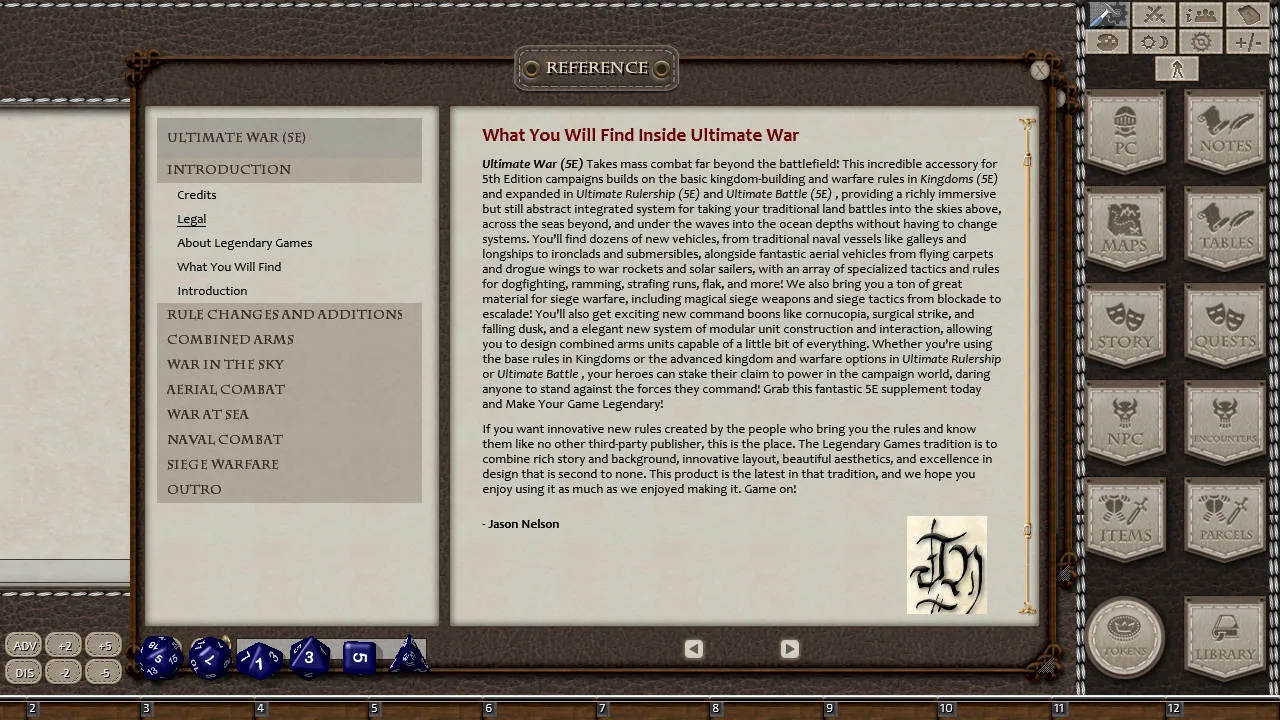 Fantasy Grounds - Ultimate War (5E) Screenshot 0