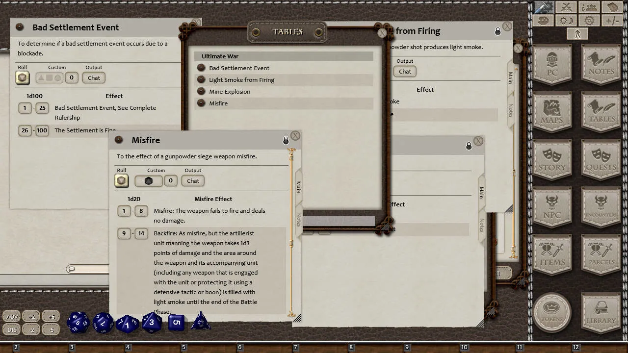 Fantasy Grounds - Ultimate War (5E) Screenshot 1