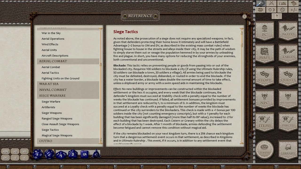 Fantasy Grounds - Ultimate War (5E) Screenshot 4
