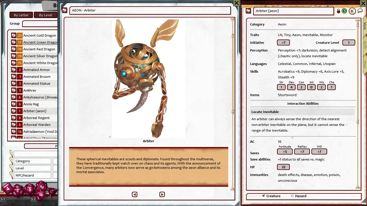 Fantasy Grounds - Pathfinder 2 RPG - Bestiary (PFRPG2) Screenshot 0