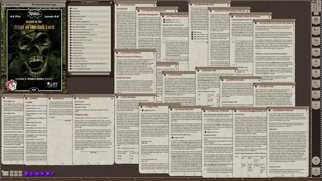 Fantasy Grounds - A24: Return to Crypt of the Sun Lord (5E) Screenshot 0