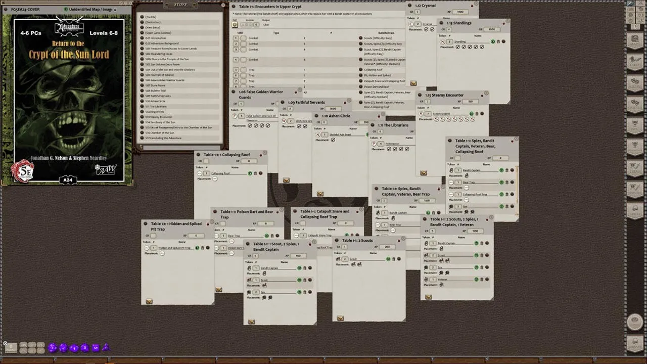 Fantasy Grounds - A24: Return to Crypt of the Sun Lord (5E) Screenshot 1