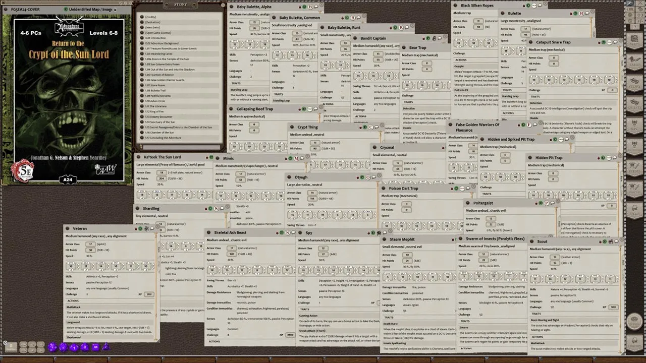 Fantasy Grounds - A24: Return to Crypt of the Sun Lord (5E) Screenshot 3