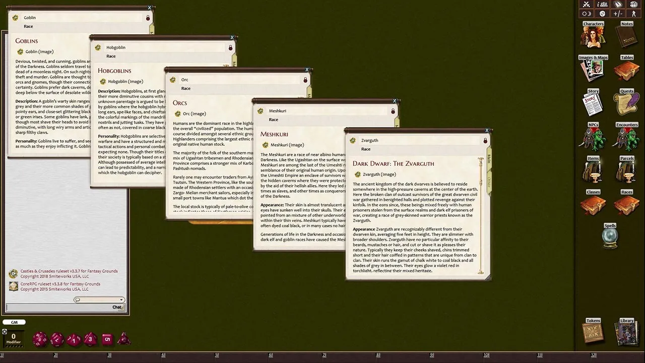 Fantasy Grounds - Castles & Crusades Player's Guide to the Haunted Highlands (C&C) Screenshot 3