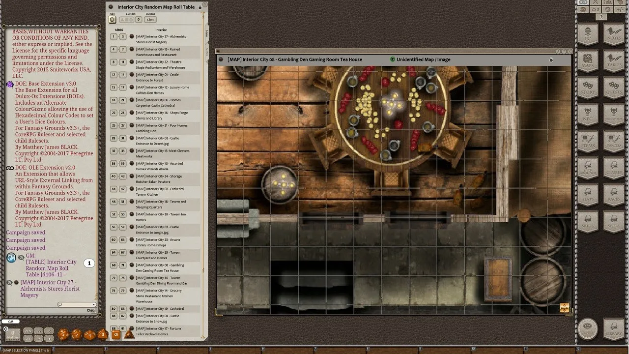 Fantasy Grounds - Meander Map Pack: Interior City (Map Pack) Screenshot 3