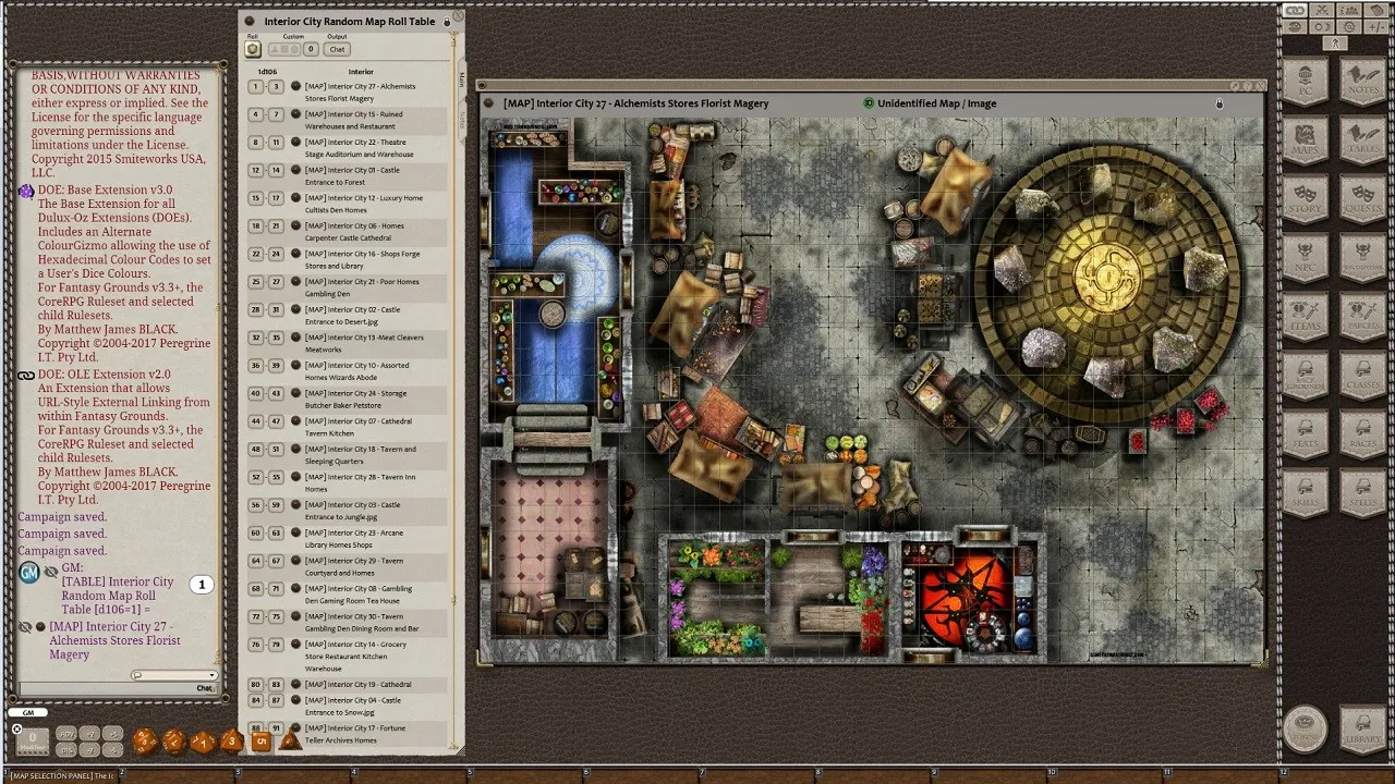 Fantasy Grounds - Meander Map Pack: Interior City (Map Pack) Screenshot 2