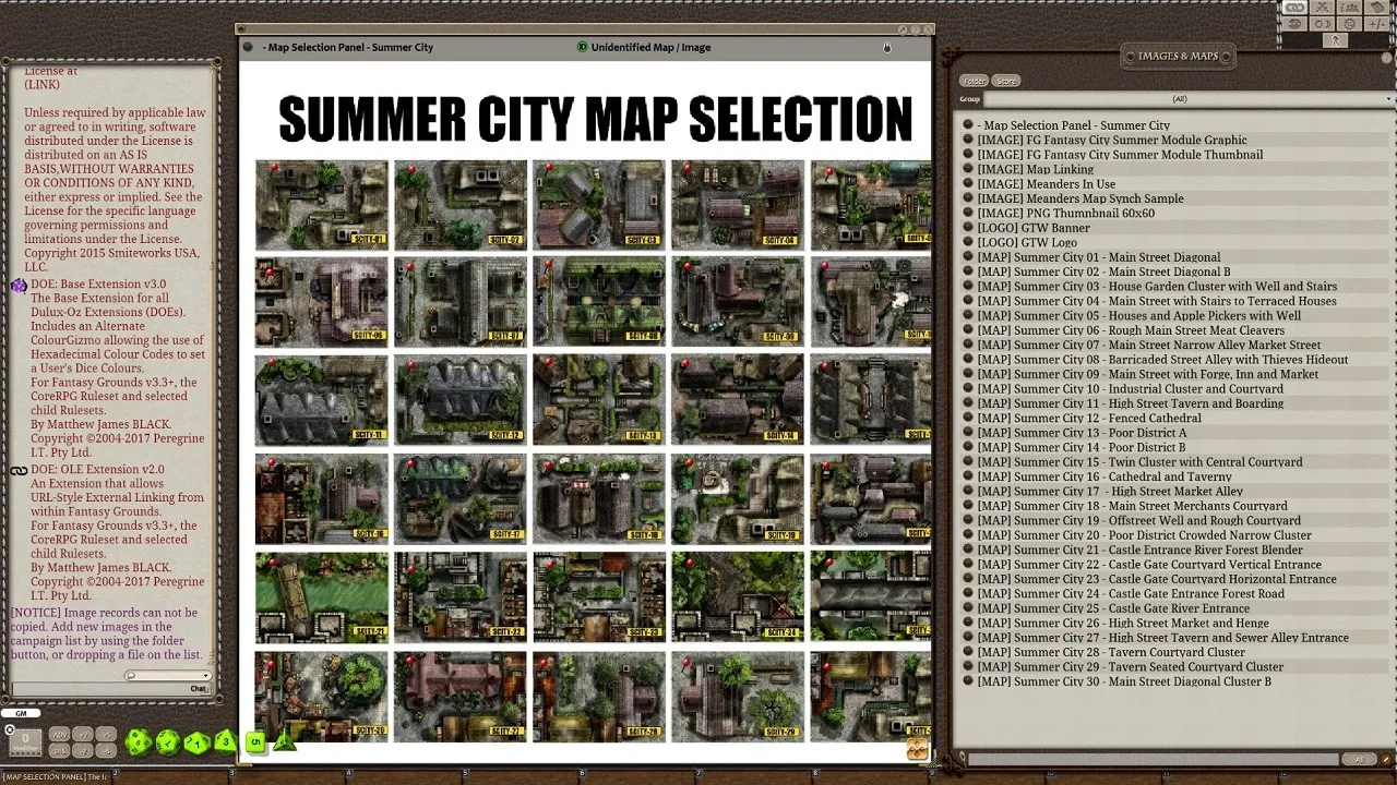 Fantasy Grounds - Meanders Map Pack Summer City (Map Pack) Screenshot 4