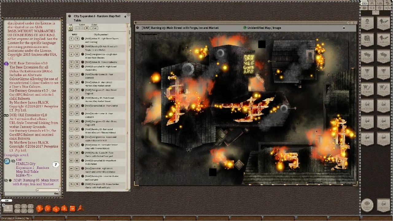 Fantasy Grounds - Meander Map Pack City Expansions I (Map Pack) Screenshot 4