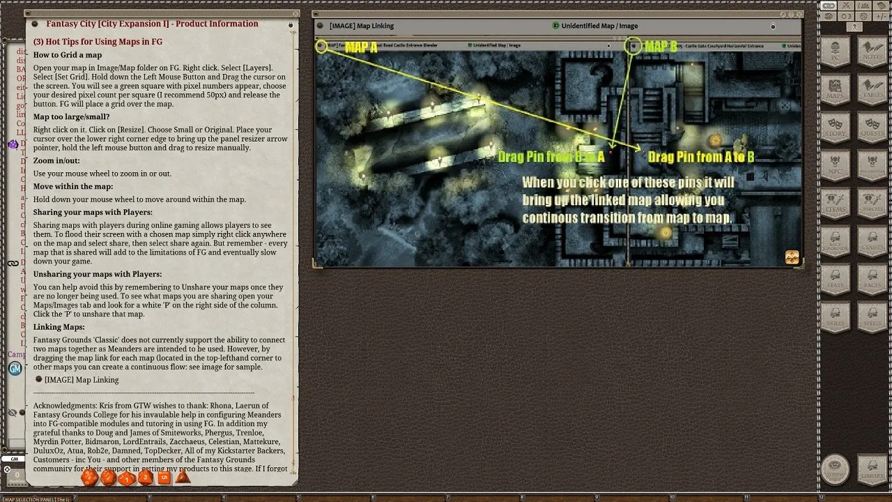 Fantasy Grounds - Meander Map Pack City Expansions I (Map Pack) Screenshot 0