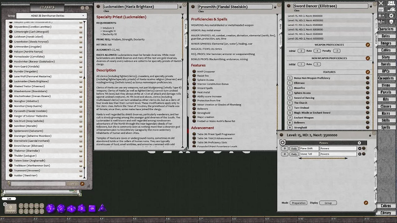 Fantasy Grounds - D&D Classics: Demihuman Deities (2E) Screenshot 2