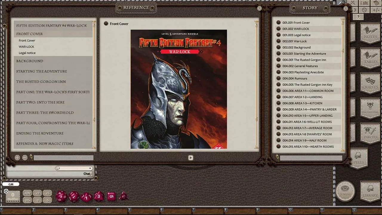Fantasy Grounds - Fifth Edition Fantasy #4: War-Lock (5E) Screenshot 0
