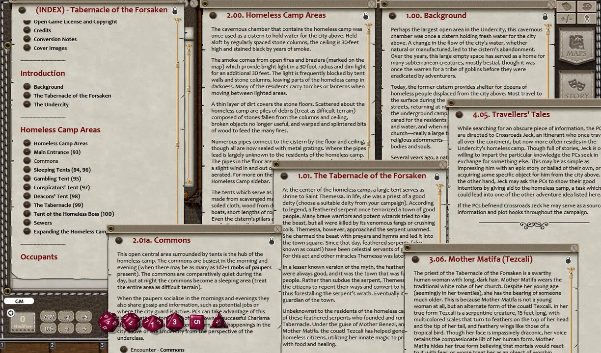 Fantasy Grounds - Tabernacle of the Forsaken (5E) Screenshot 0