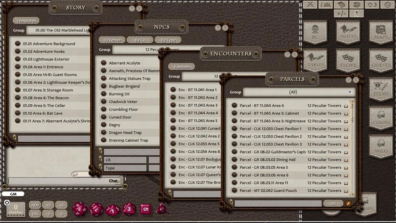 Fantasy Grounds - 12 Peculiar Towers (5E) Screenshot 1