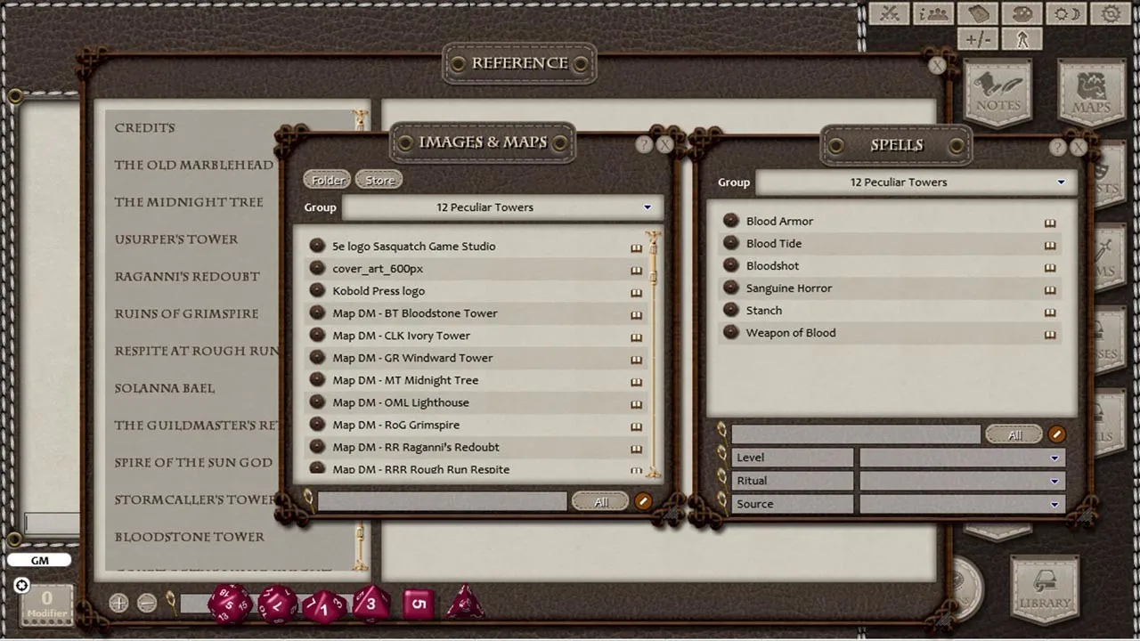 Fantasy Grounds - 12 Peculiar Towers (5E) Screenshot 4
