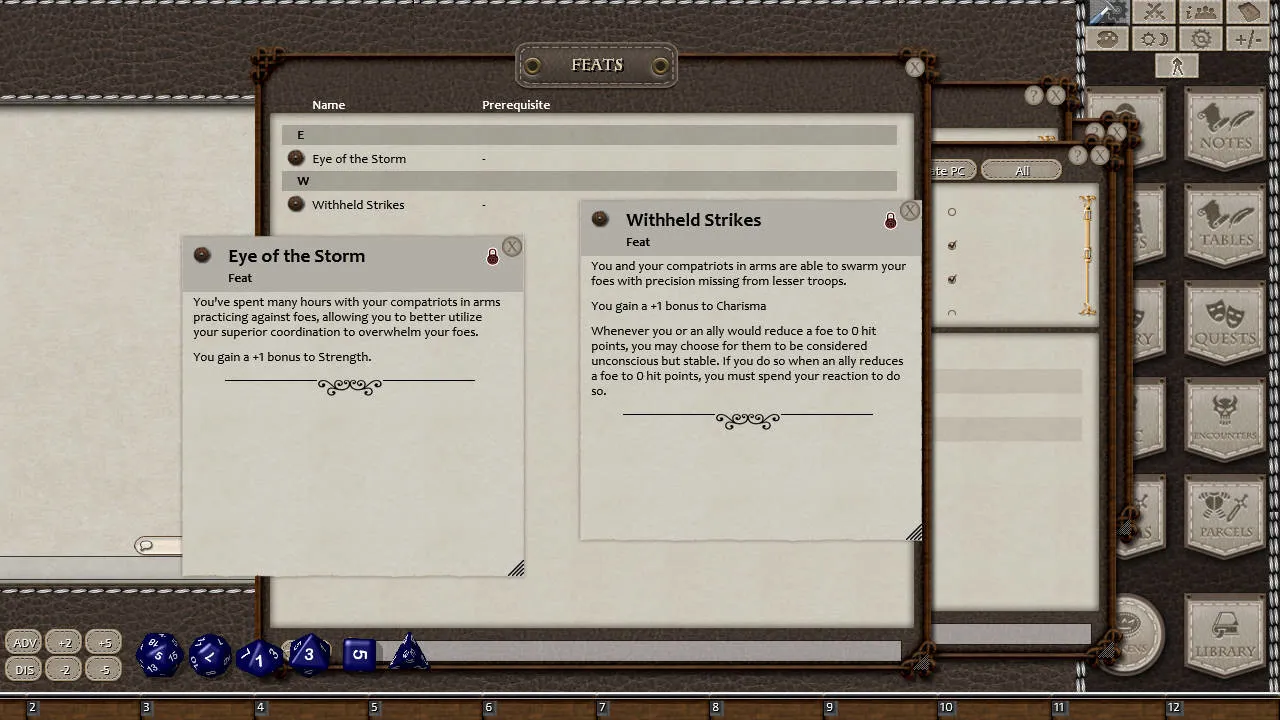 Fantasy Grounds - Ultimate Commander (5E) Screenshot 3