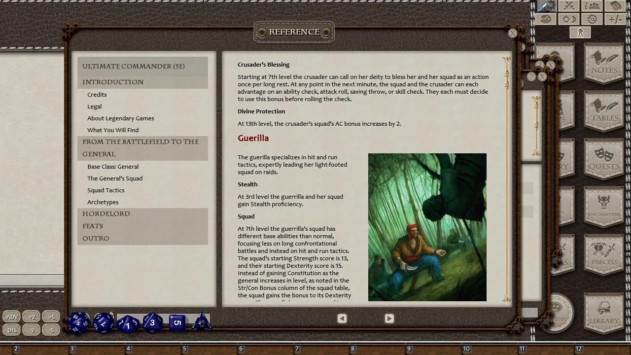 Fantasy Grounds - Ultimate Commander (5E) Screenshot 1