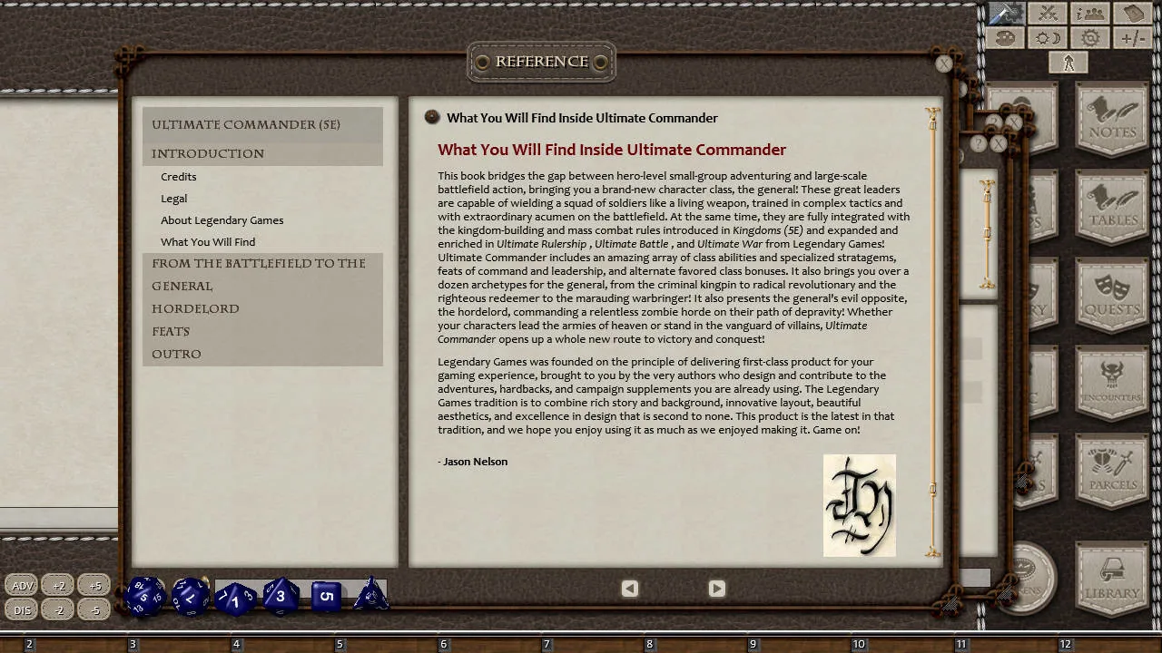 Fantasy Grounds - Ultimate Commander (5E) Screenshot 0