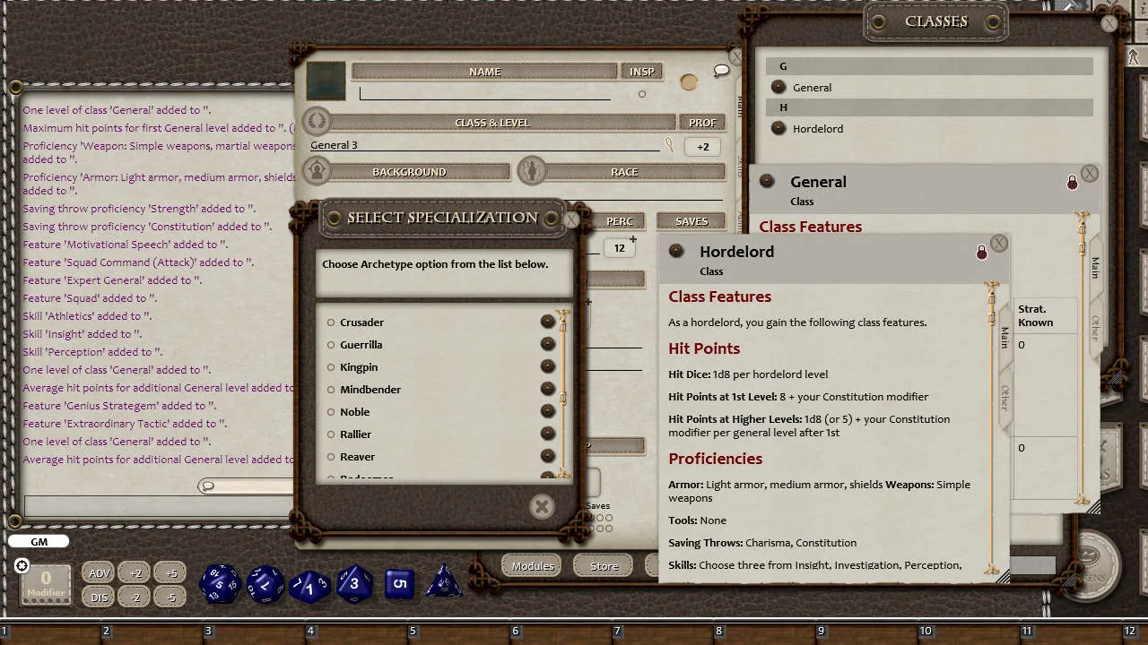 Fantasy Grounds - Ultimate Commander (5E) Screenshot 4