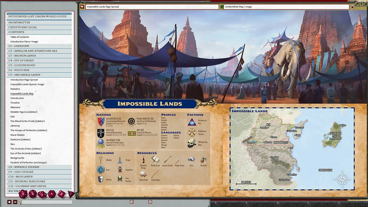 Fantasy Grounds - Pathfinder Lost Omens World Guide (PFRPG2) Screenshot 3