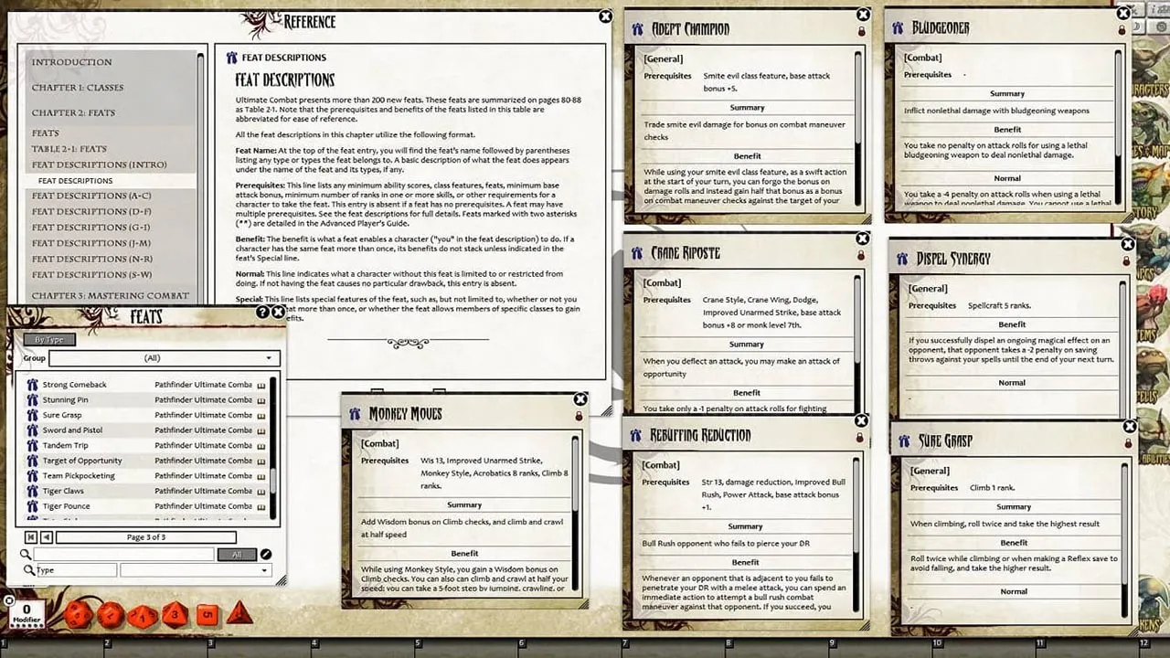 Fantasy Grounds - Pathfinder RPG - Ultimate Combat (PFRPG) Screenshot 1
