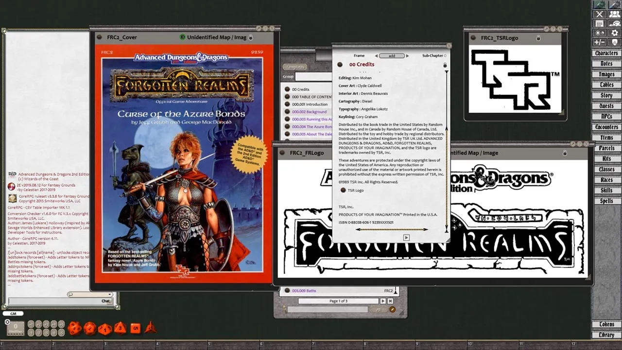 Fantasy Grounds - D&D Classics: FRC2 Curse of the Azure Bonds (1E) (2E) Screenshot 0