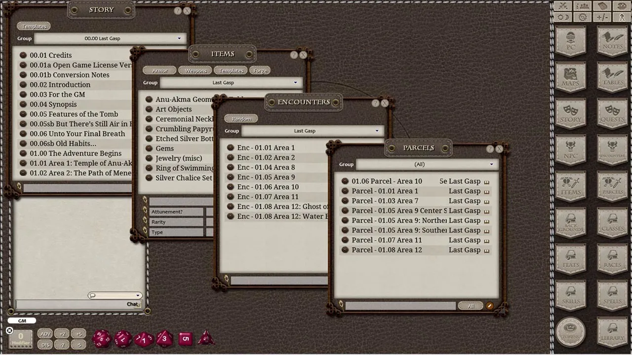 Fantasy Grounds - Last Gasp (5E) Screenshot 0