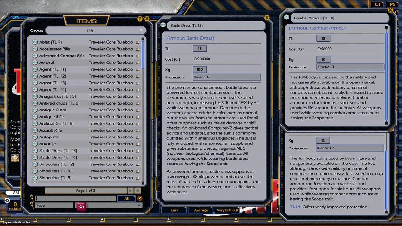 Fantasy Grounds - Mongoose Traveller 2E ruleset (MGT2) Screenshot 5