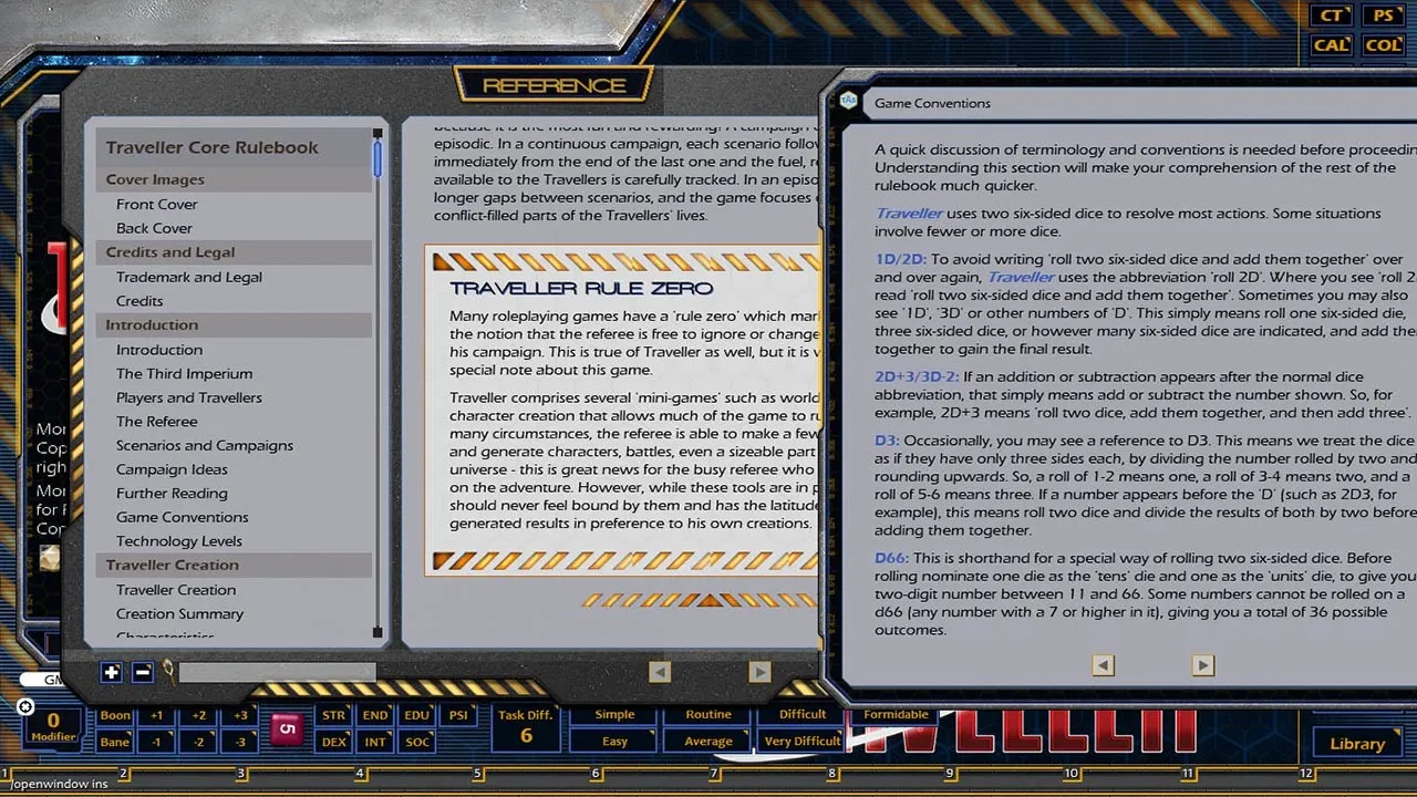 Fantasy Grounds - Mongoose Traveller 2E ruleset (MGT2) Screenshot 7