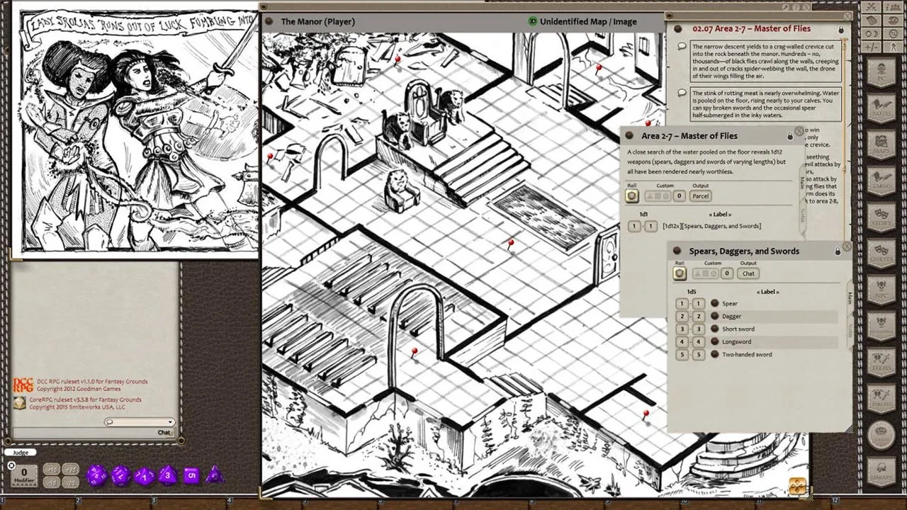 Fantasy Grounds - Dungeon Crawl Classics #78: Fate's Fell Hand (DCC) Screenshot 3