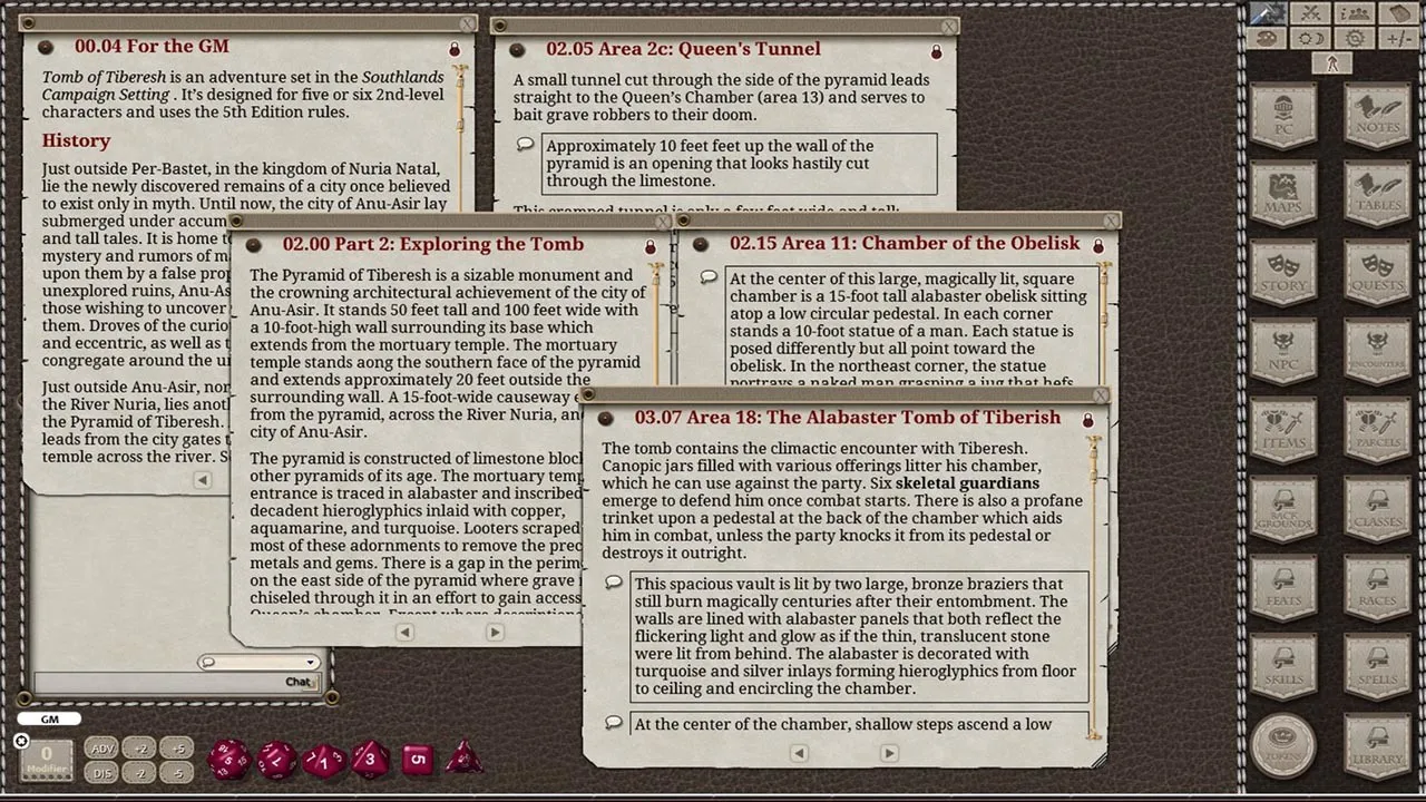Fantasy Grounds - Tomb of Tiberesh (5E) Screenshot 3