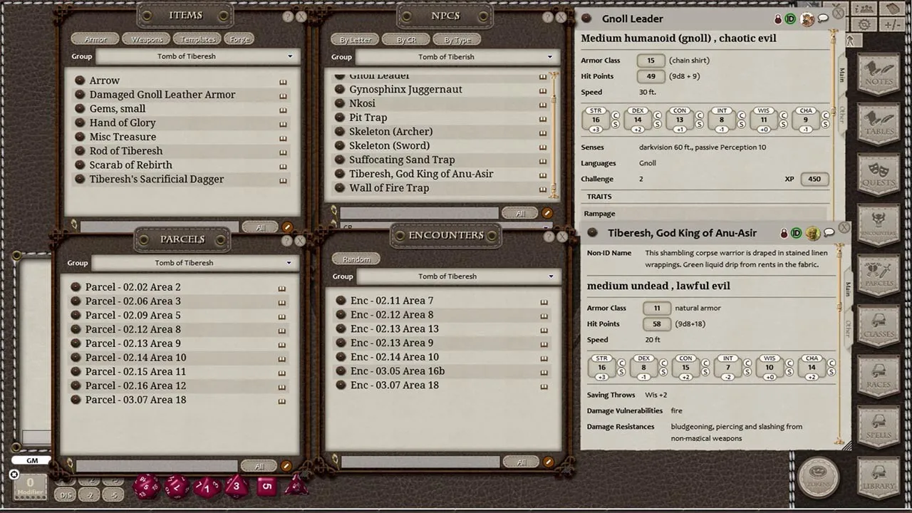 Fantasy Grounds - Tomb of Tiberesh (5E) Screenshot 1