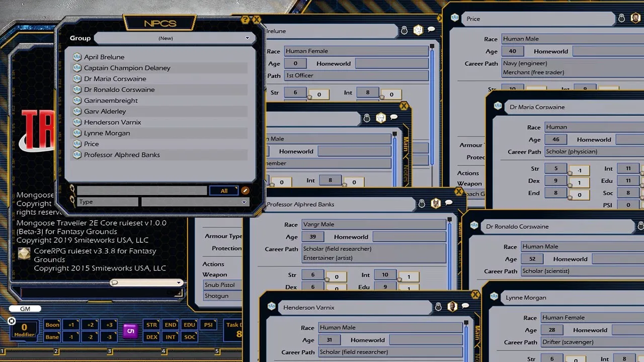 Fantasy Grounds - Reach Adventure 2: Theories of Everything (MGT2) Screenshot 2