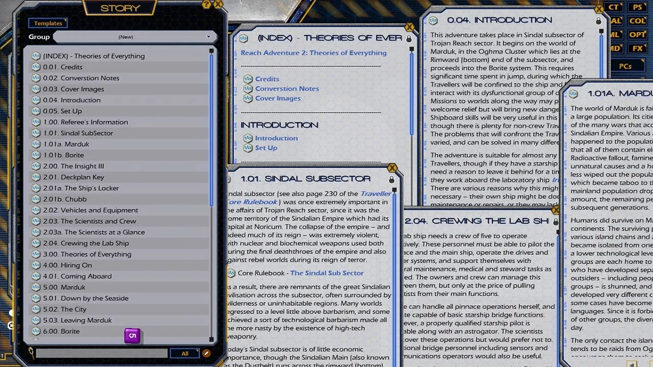 Fantasy Grounds - Reach Adventure 2: Theories of Everything (MGT2) Screenshot 3