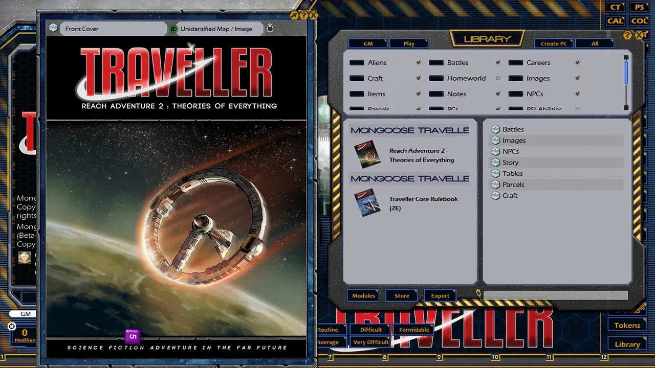 Fantasy Grounds - Reach Adventure 2: Theories of Everything (MGT2) Screenshot 1