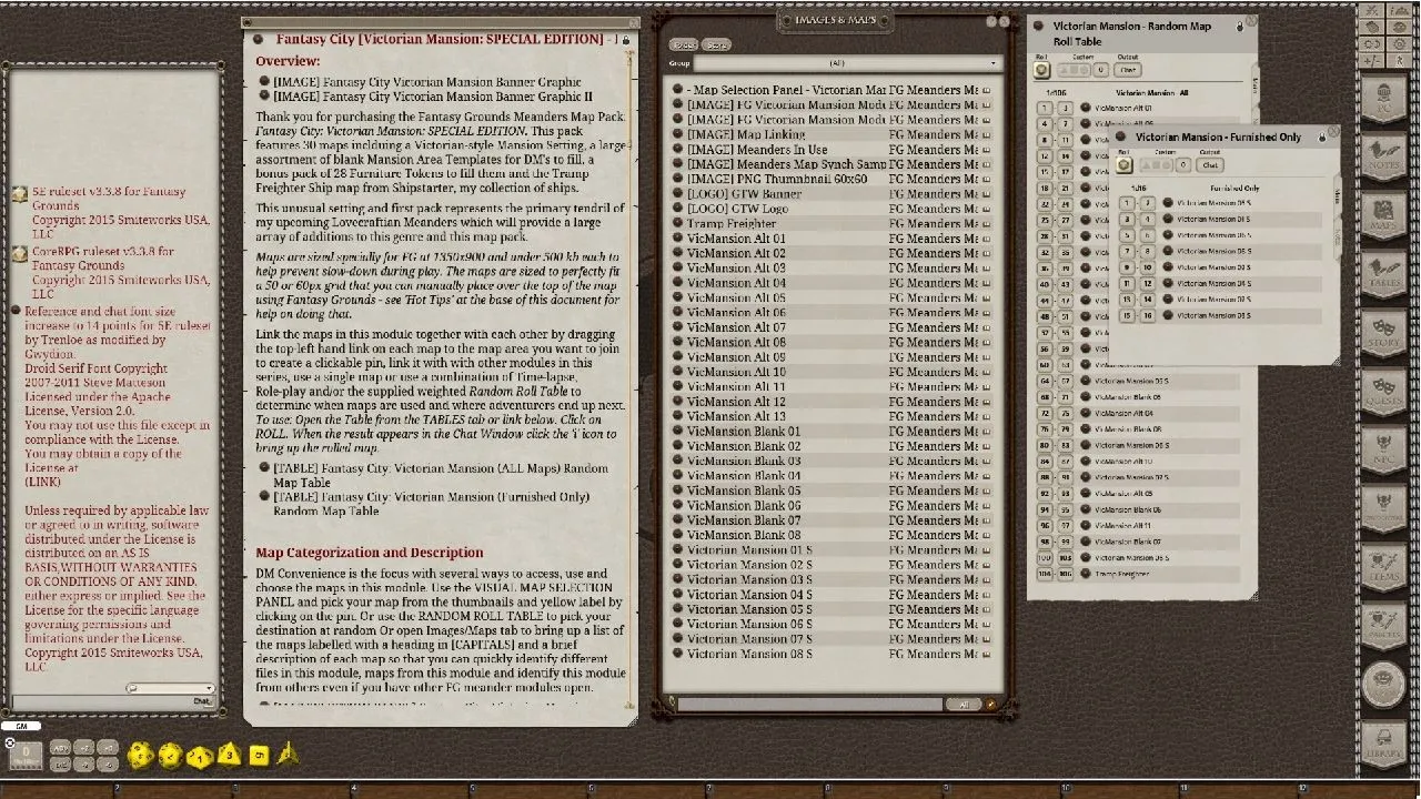 Fantasy Grounds - Meanders Map Pack: Victorian Mansion Special Edition (Map Pack) Screenshot 2
