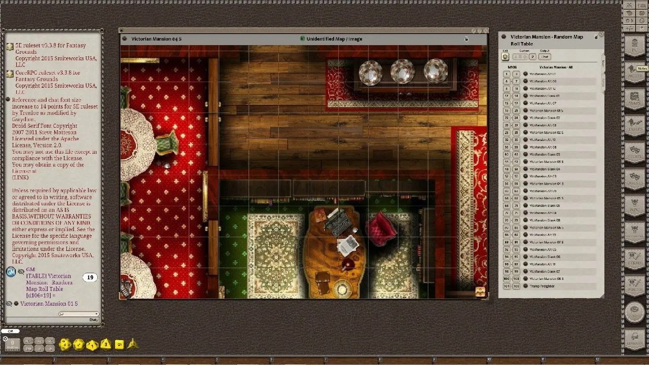 Fantasy Grounds - Meanders Map Pack: Victorian Mansion Special Edition (Map Pack) Screenshot 4
