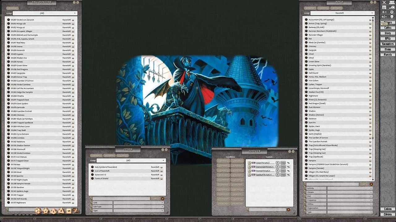 Fantasy Grounds - D&D Classics: I6 Ravenloft (1E) Screenshot 3
